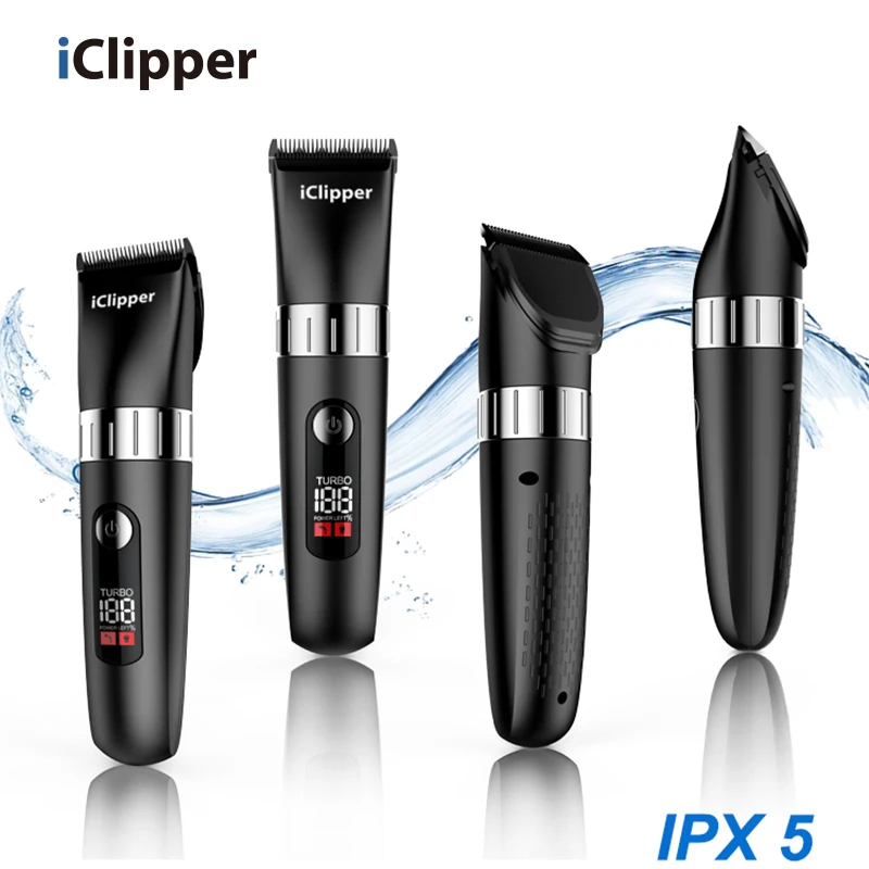 Iclipper T5 IPX5 Shaving Machine Head Shaver Cordless Men Waterproof Electric Rechargeable Hair Clipper