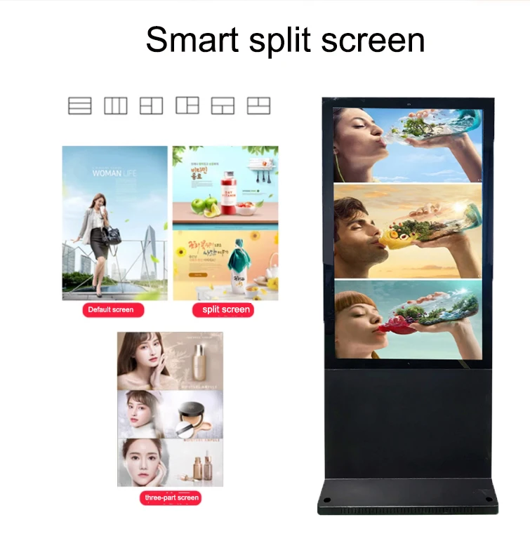 Outdoor Digital Signage 43 Inch LCD Advertising Machine with Touch Screen and SDK Function
