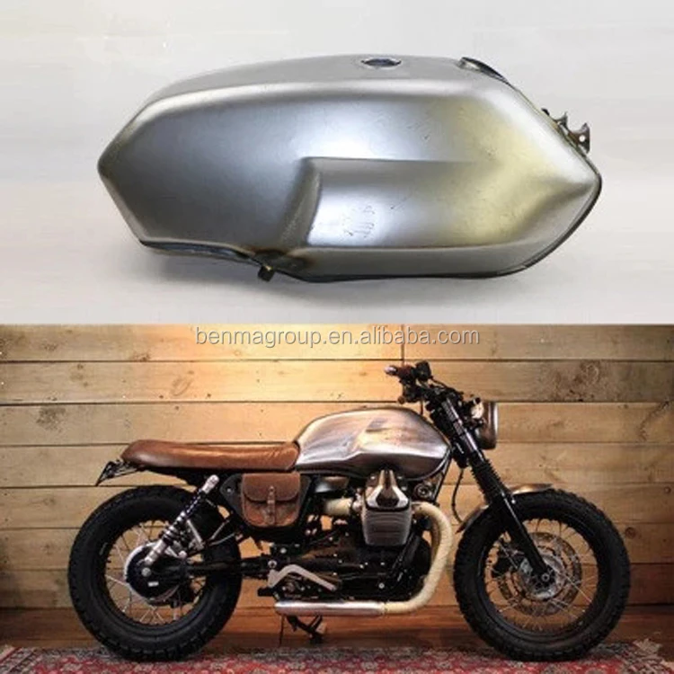 バイク用タンク 修理中 未塗装 17-18L 未塗装 スクランブラー バイク用改造燃料タンク