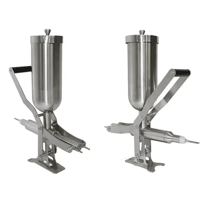 Manual Puff Peanut Butter Paste Jam Chocolate Churros Cake Bread Donut Filler Ice Cream Filling Machine - Image 3