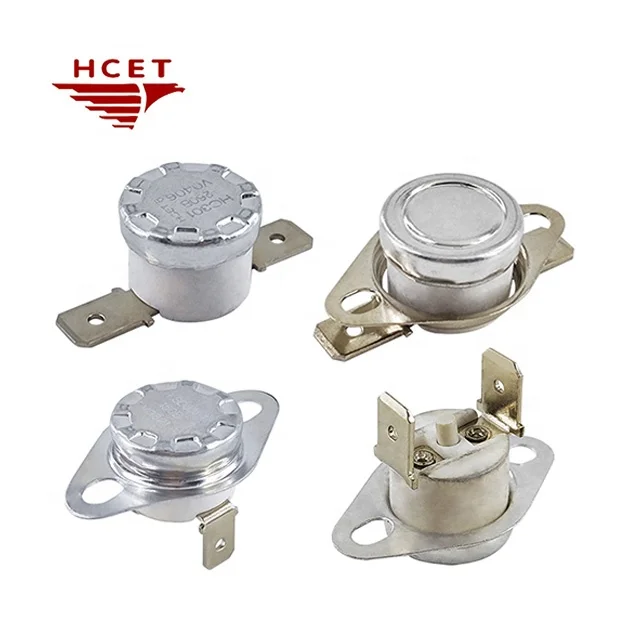KSD301 16A Thermostat 250V 90C NC Automatic Reset M4 Bimetal for Electric Ovens and Car Applications