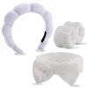 Correa de muñeca con interfaz de costura, juego de 4 piezas, color blanco