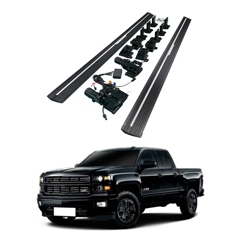 Waterproof Motor Exterior Accessories Led Light Power Board Electric Step for Chevrolet Silverado sierra Door Step