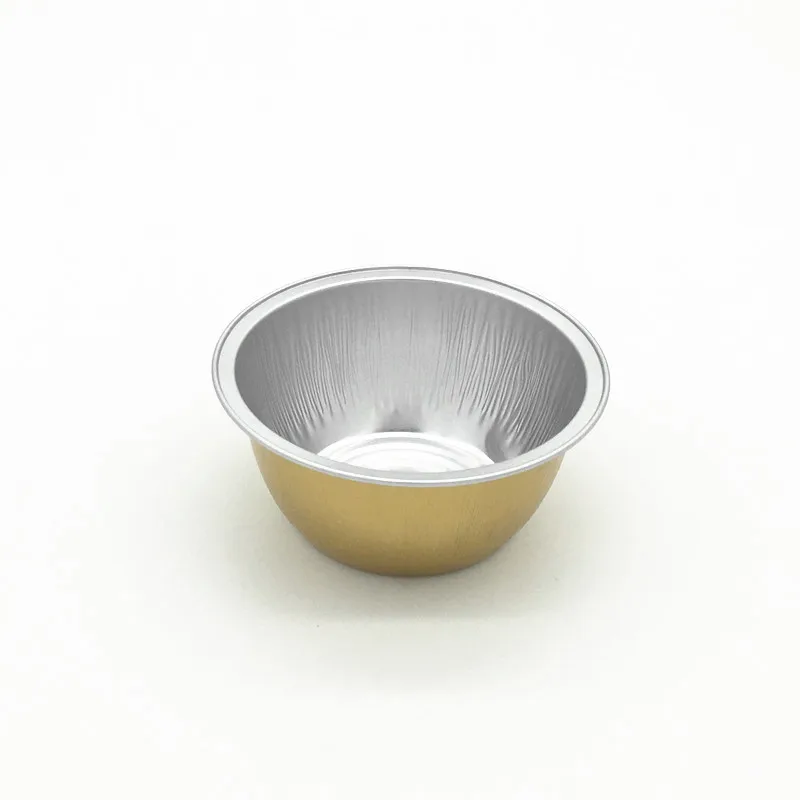 product y130 44oz mini aluminum foil tray disposable gold cake pan muffin cupcake baking ramekin cup microwavable great for food-1