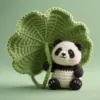 Panda de hoja de loto
