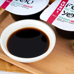 Hot Sell Fish Shape Soy Sauce 8.2Ml Soy Bean Sauce Halal Japanese Soy Sauce