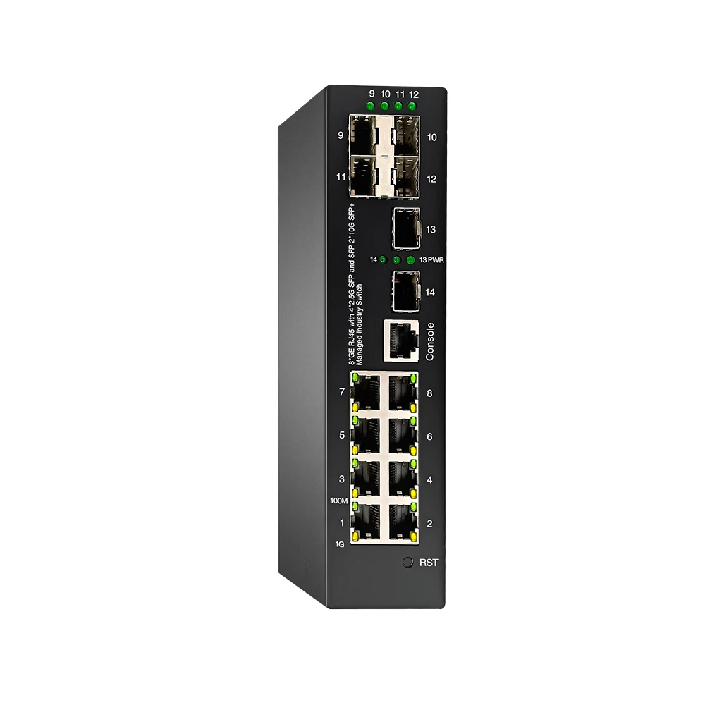 8ポートギガビットマネージドPoEスイッチ2ギガビットSFP L2マネージドギガビット8ポートpoe産業用スイッチ4x2.5G SFP