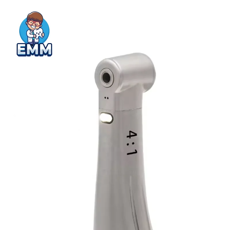 manupipae Dentales Velocitatis Ingravescentis 4:1, Reductio Fibrae Opticae, Angulus Contra, Manupipa Dentaria Cum Pulsatili Ad Usum Chirurgicum
