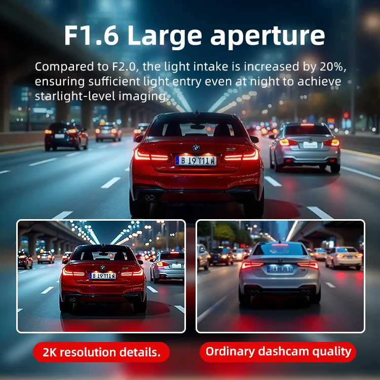 Dash Cam 4g Supported 2 Channel DVR 3.0 Inches LCD Dual Lens 2k Car Black Box F1.8 for Nighttime Accident & Fraud Prevention supplier