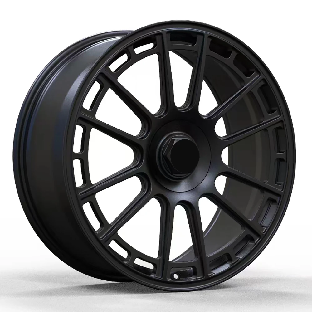 Passenger Car Wheels 5/108 21 Inch Matte Black Full Painting Forged Wheels Rims for Land Rover Evoque