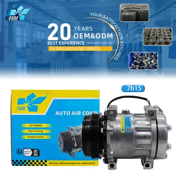 5801888155 12V Auto AC Conditioning Compressor for New Holland T4.55S T465ST4.75S T4.75S Compatible 4PK Air Compressors