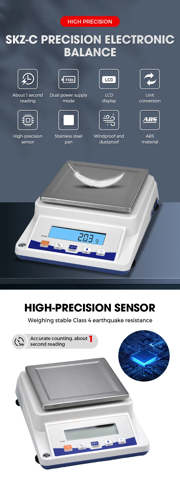 Oem Jewelry Carat Scale Lcd 0.01g Precision Load Cell Electronic ...