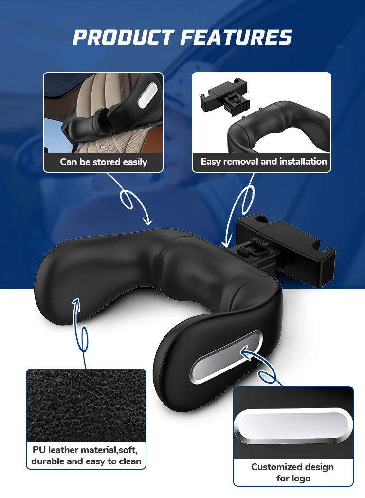 Newest Design Car Headrest Pillow Sleep Pillow In Car Neck Support