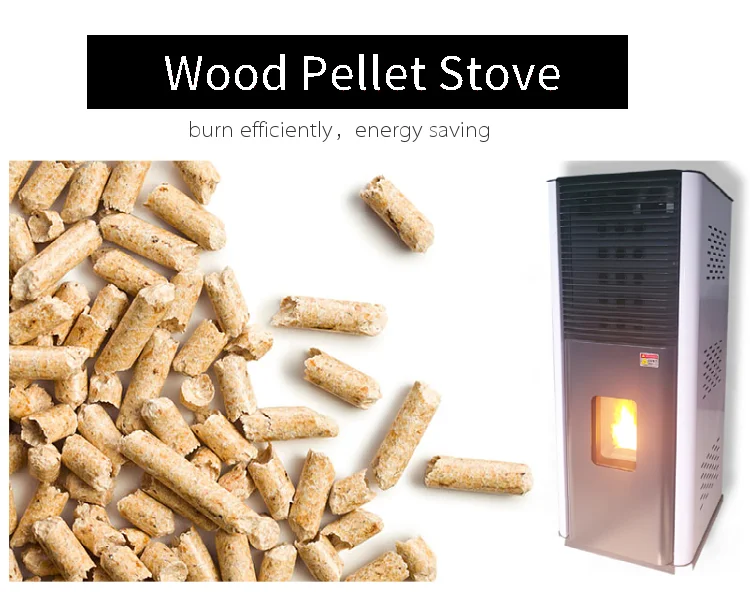 High Efficiency Pellet Fireplace Automatic Feeding Wood Pellet Stove