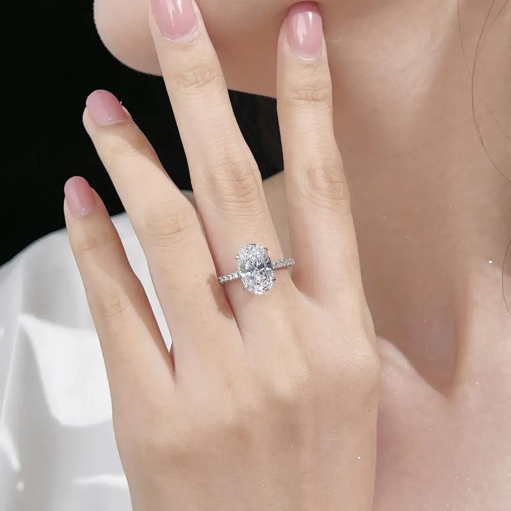 KAKODIY Luxury High End Promise 925 Sterling Silver Engagement Women's Pink Cubic Zirconia Wedding 5A Zircon Ring detail 6