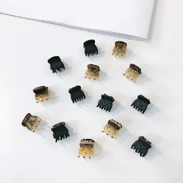 Mini Plastic Small Claw Clip Two-color Delicate Little Bangs Clip Sweet Cute Small Frosted Hair Claw