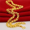 Collana con perline 8n-60cm dorate