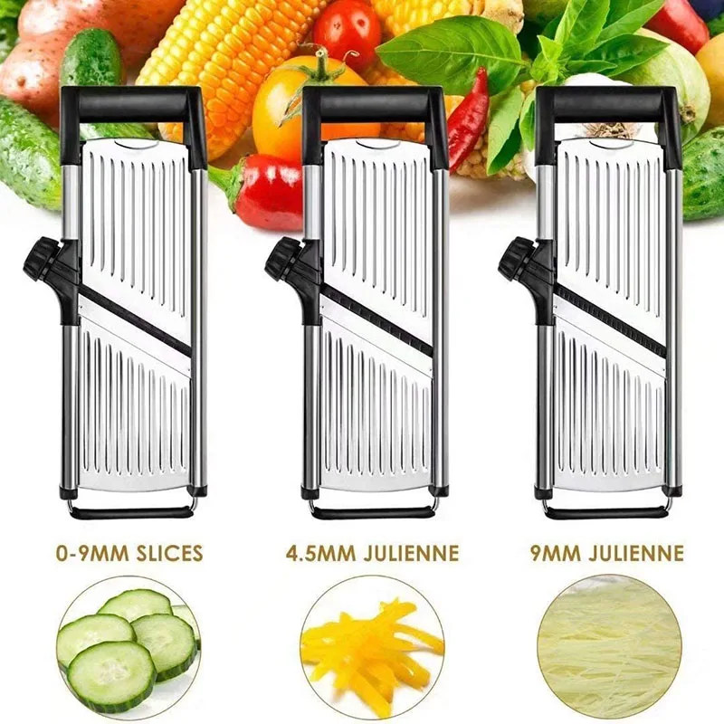 Manual 304 Stainless Steel Mandoline Slicer 40*14*8cm Sustainable