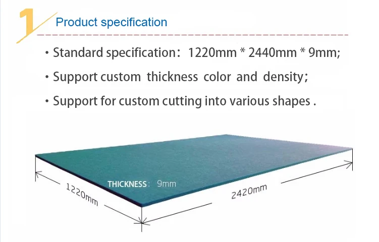 Customized  Polyester Felt Fabric Acoustic Panel for Indoor Decoration Wall Board