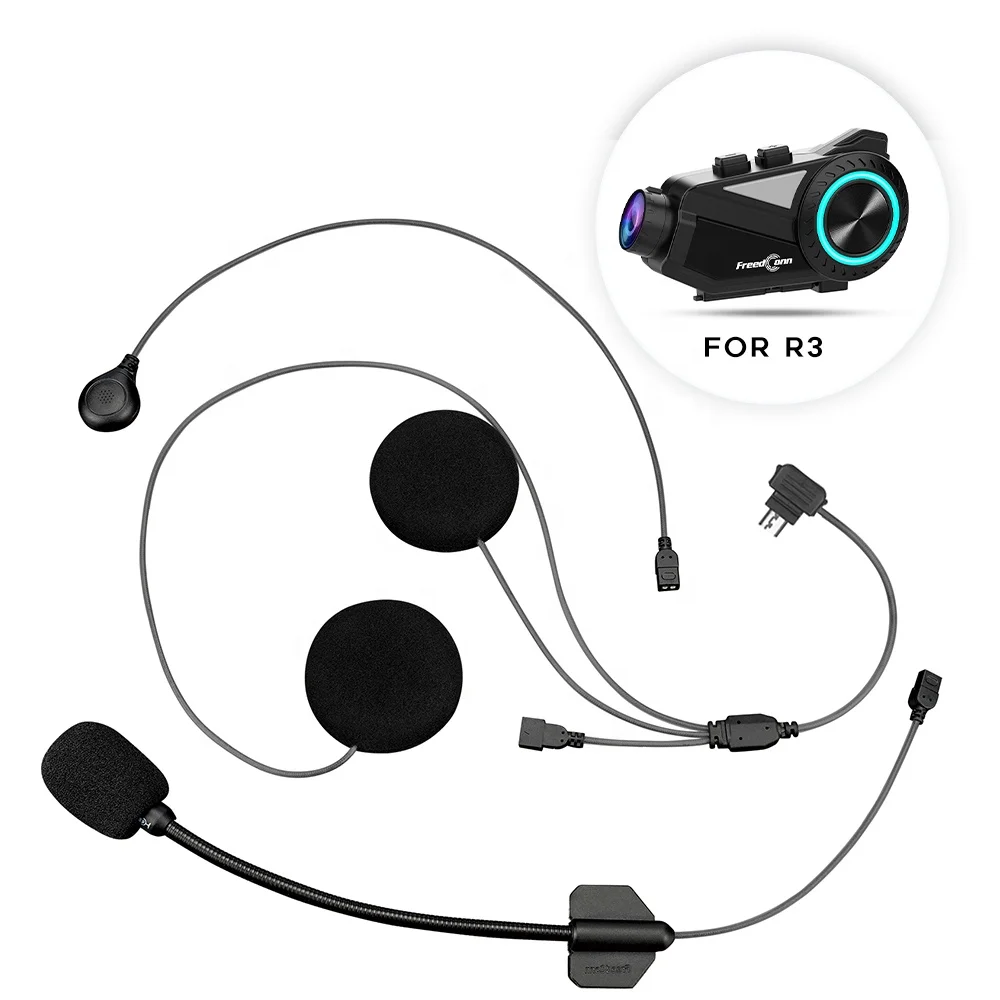 FreedConn R3Proヘルメットヘッドセットカメラ1000Mモーター