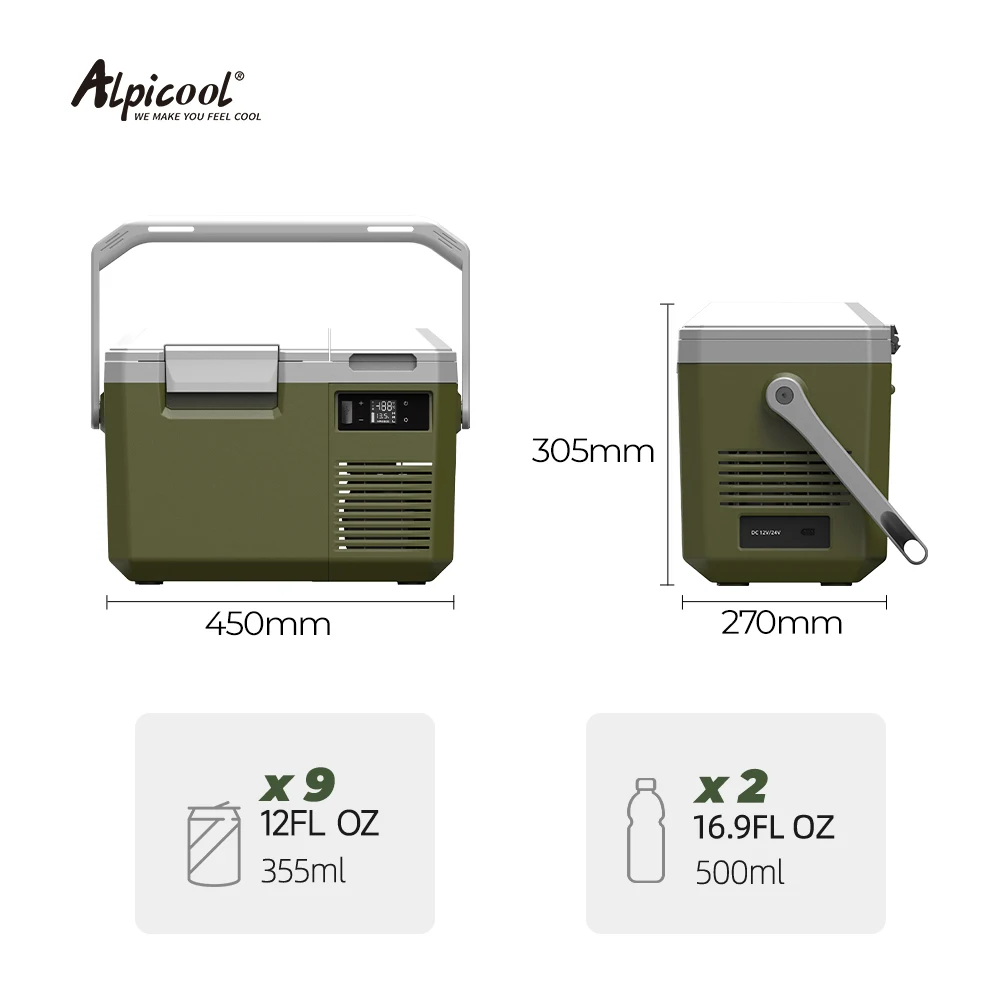Meteor Mini Compressore Frigo Box 9L: Frigorifero Portatile Da Campeggio (-20°C, 12/24V)