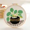 Green plant Poke Embroidery Kit