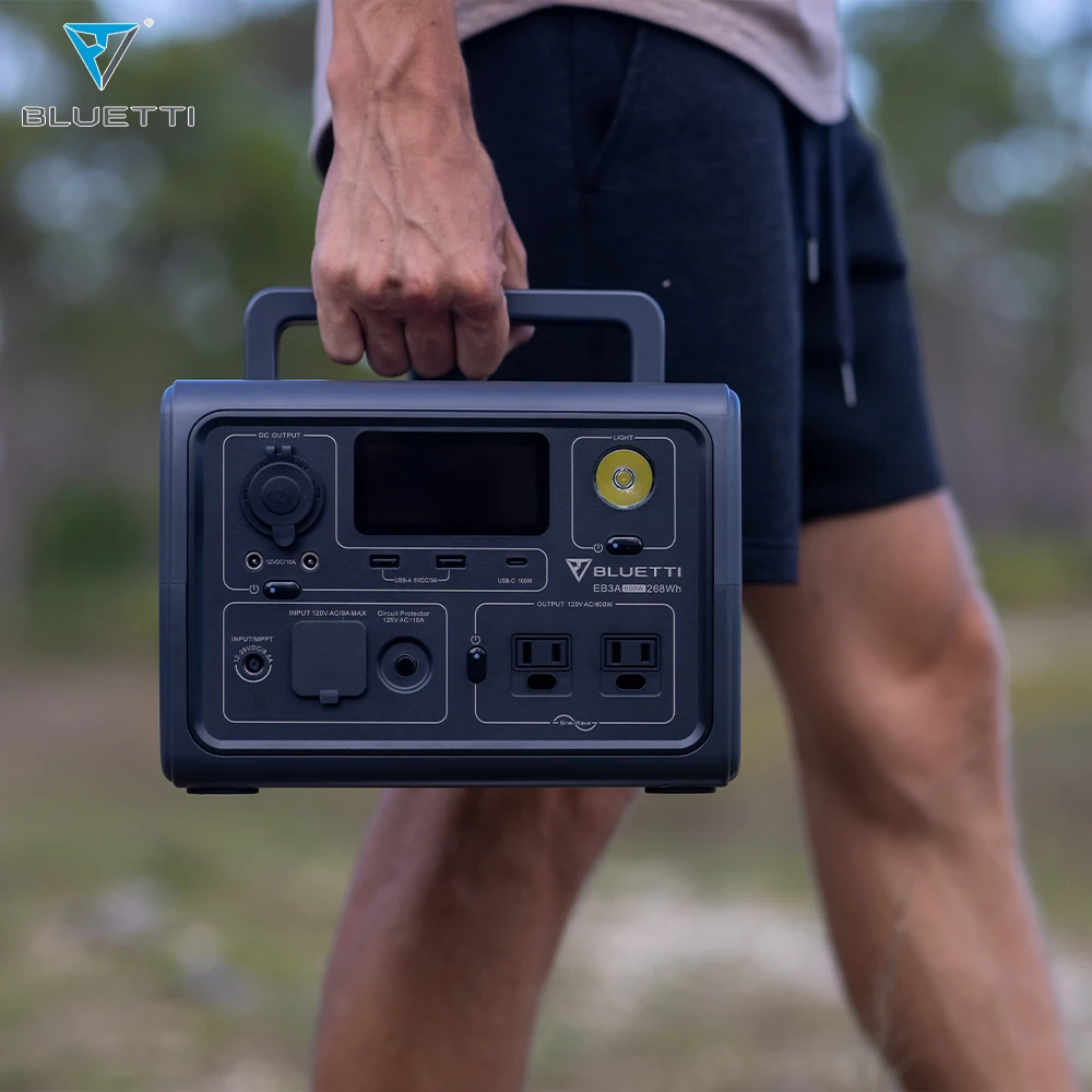 600W Portable Power Station Solar Generator Power Bank Emergency Power Supply for Camping