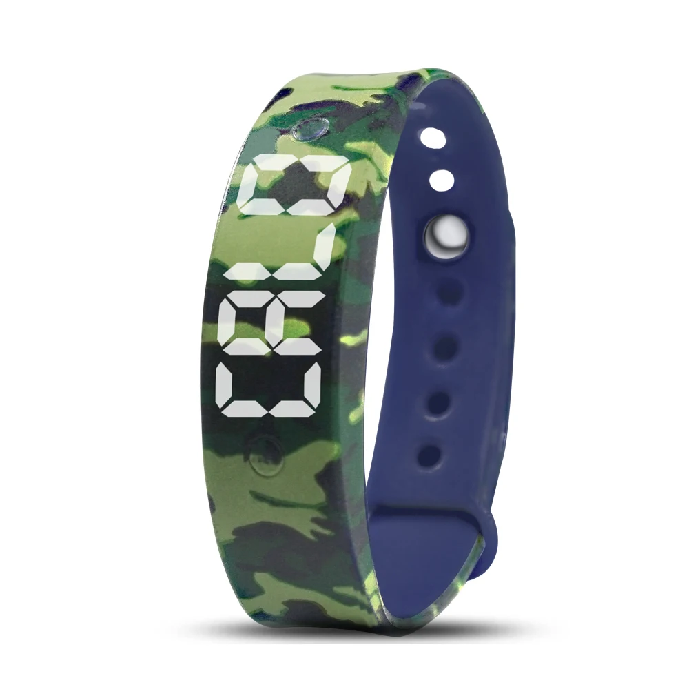 15 Alarm Pill Alert Vibrating Alarm Watch Waterproof Smart Led Digital Sport Watch with Stop Watch
