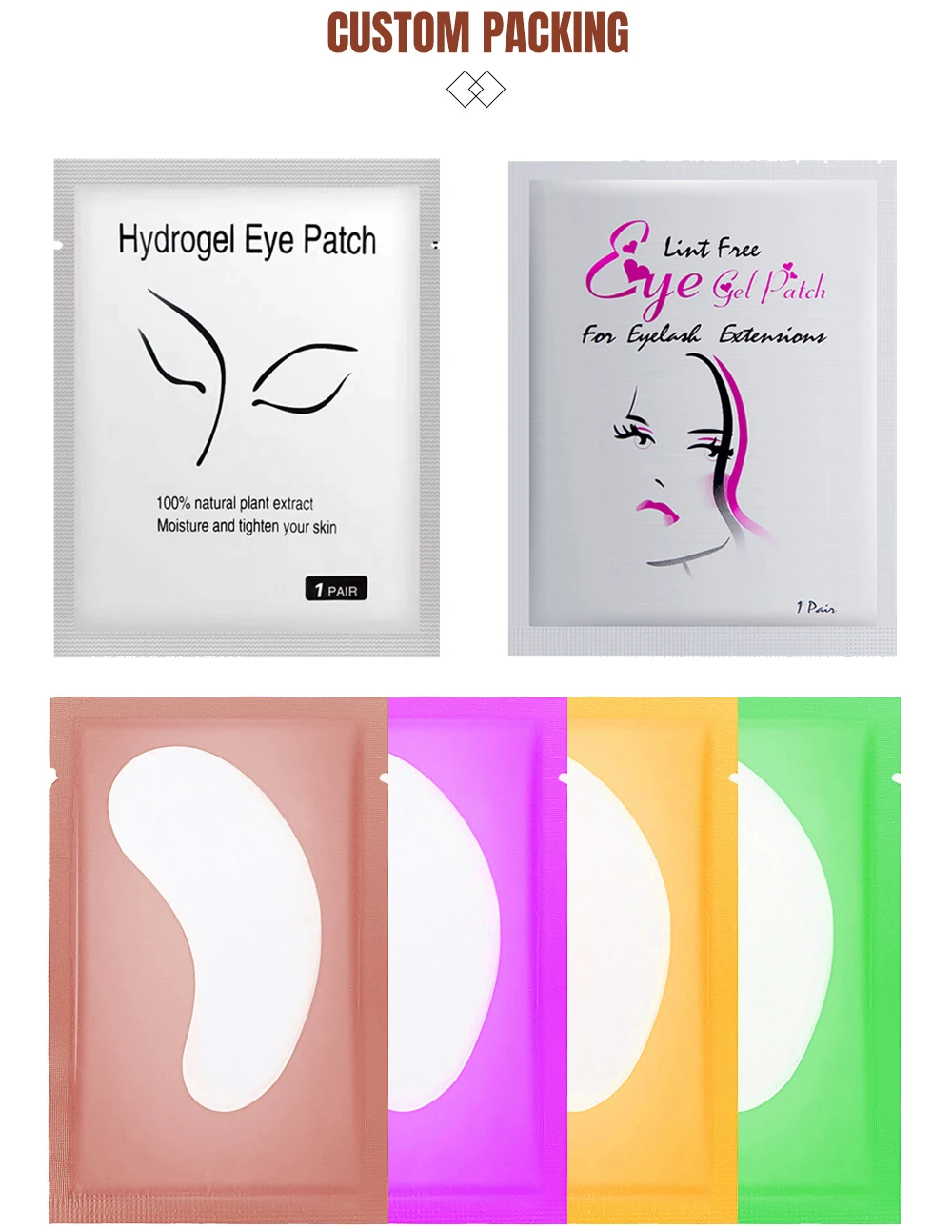 Hot Sell Wholesale Disposable Eye Patch Foam Lash Extension Pad Private