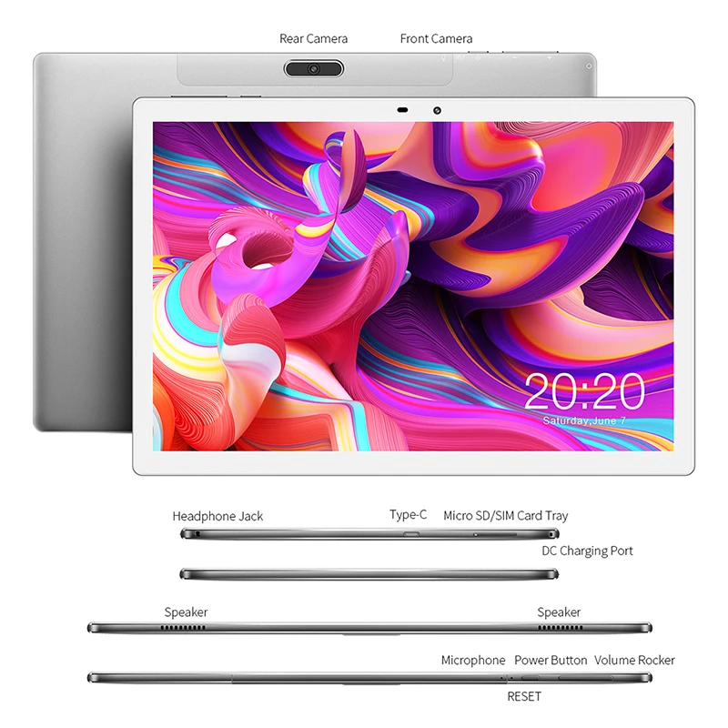 Teclast M30 Pro 10.1インチ Android 10 タブレット P60 8コア 4GB RAM