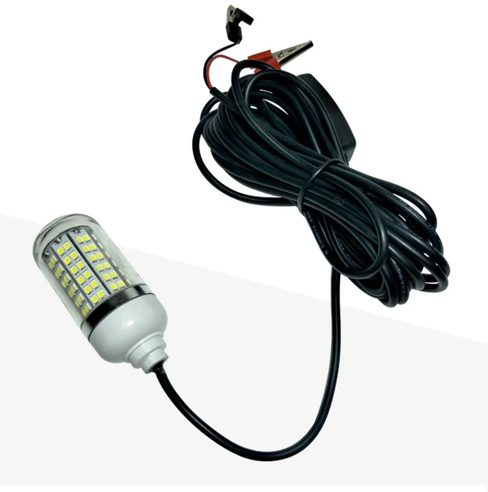 12v 15w Underwater Fishing Attract Light Led Lamp Fish Finding