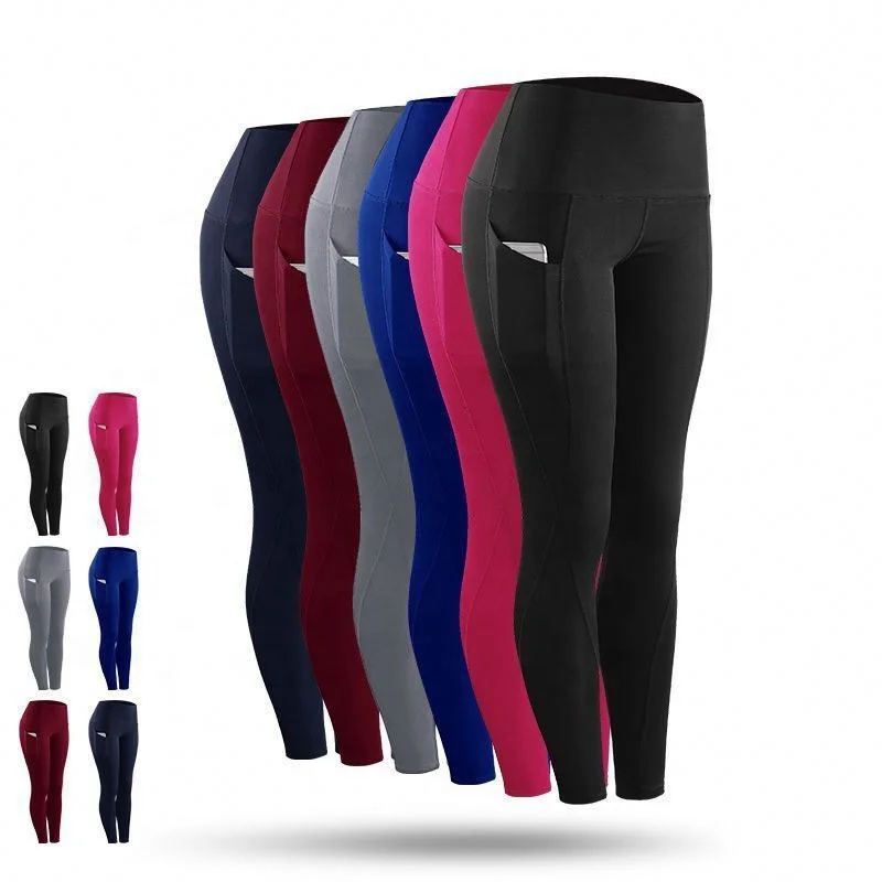 Calça Legging Feminina Com Bolsos,Atacado,2019,Cintura Alta,Logotipo,Yoga,Com  Bolsos,Para Treino,Stretch,Yoga,Com Bolsos - Buy Malha Calças De Yoga,Calças  De Treino Para As Mulheres,Leggings Yoga Product on Alibaba.com