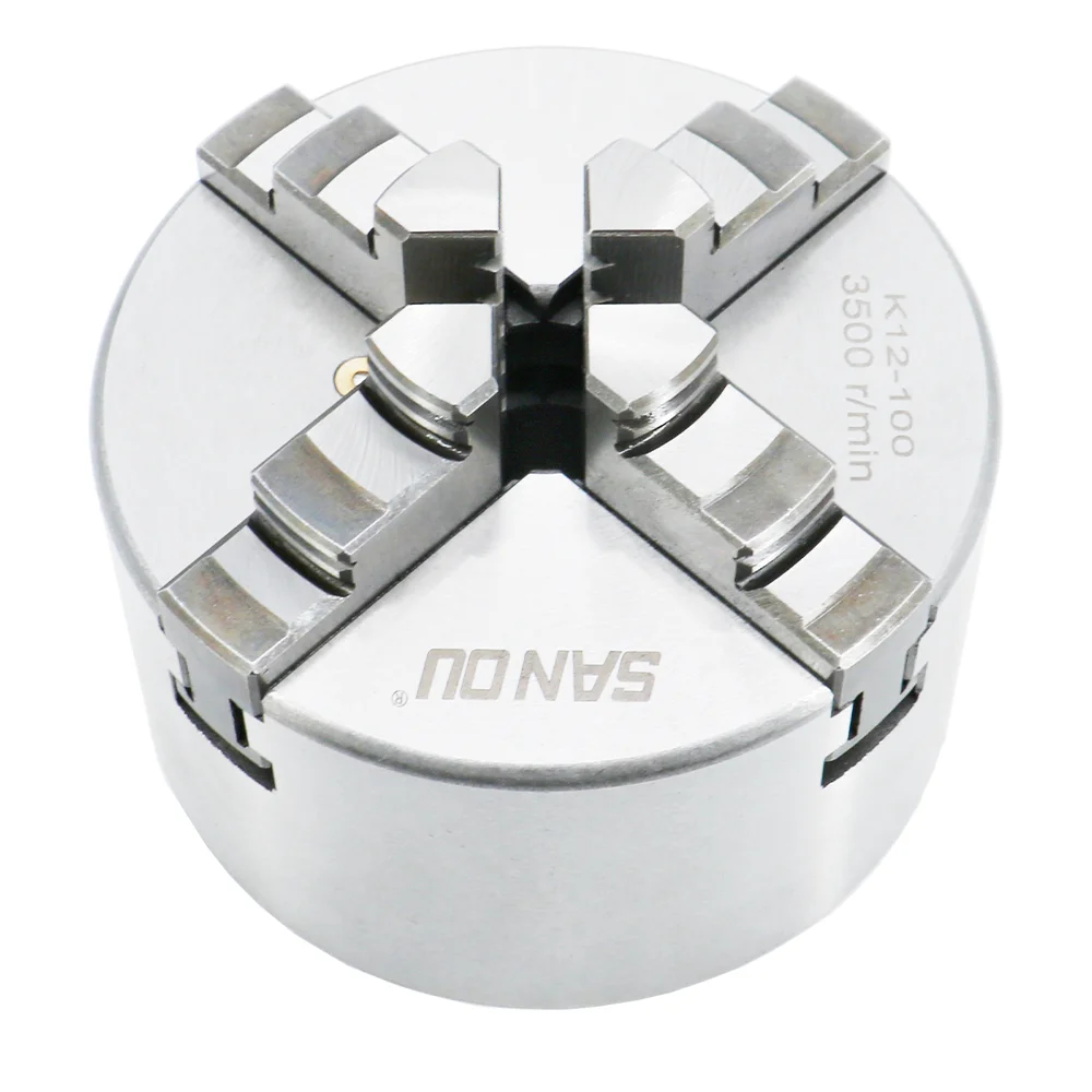 TEBAK K12 Series 125mm Four-Jaw Self-Centering Lathe Chuck Rotation Chucks Woodturning Chucks for CNC Milling Machine