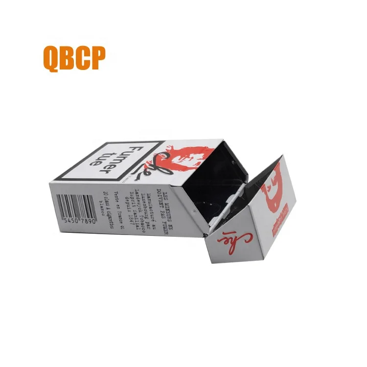 Factory Direct Lucky Strike Cigarette Tin Box 20-Piece Recyclable Metal Box Pack with Hinged Lid