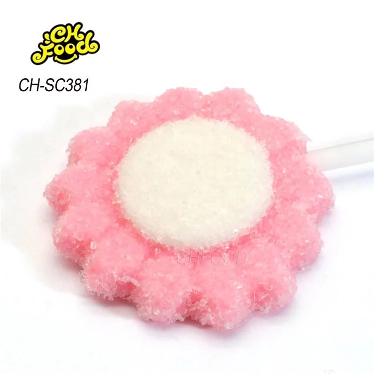 Valentine's Day Halal New 3d Sugar Coated Flower Shape Gummy Candy Lollipop Factory Soft Candy Sweets