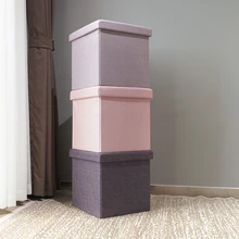 HStex Bedroom Furniture 2020 Clothes Storage Sit Box Fabric Chair Child Cube Animal Customize Ottoman