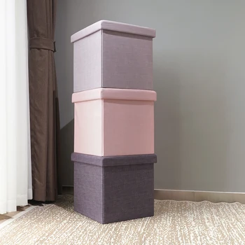 HStex Bedroom Furniture 2020 Clothes Storage Sit Box Fabric Chair Child Cube Animal Customize Ottoman