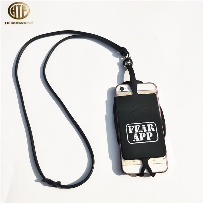 Пользовательский многофункциональный универсальный силиконовый держатель для мобильного телефона lanyard