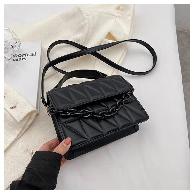 Ladies Shoulder Bag New Trendy Fashion Portable Small Square Bag Simple ...