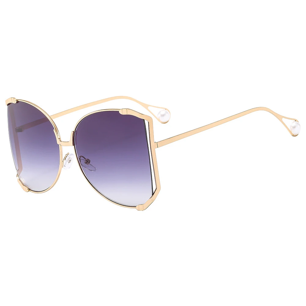High Quality Custom Logo UV400 Protection Metal Sunglasses display picture 3