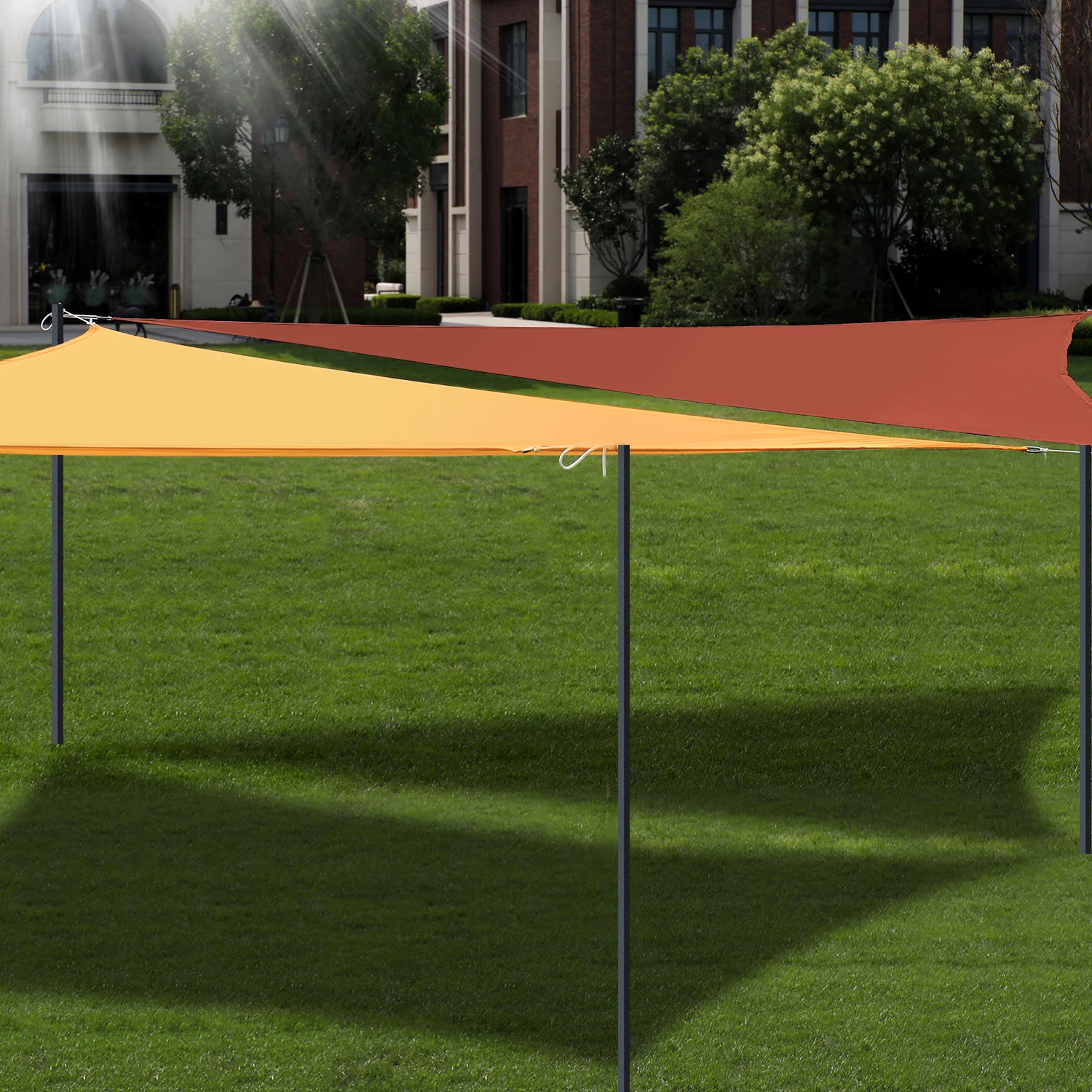 Wholesale Non Waterproof HDPE Shade Fabric Sail and Waterproof Sun Shadow Canvas Used for Car Parking Garden Cloth Sails