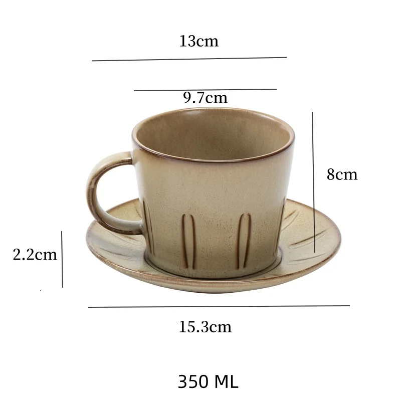 product fenn custom logo 280ml minimalist matte black porcelain coffee teacup and saucer set wholesale ceramic coffee mug for gifts-65