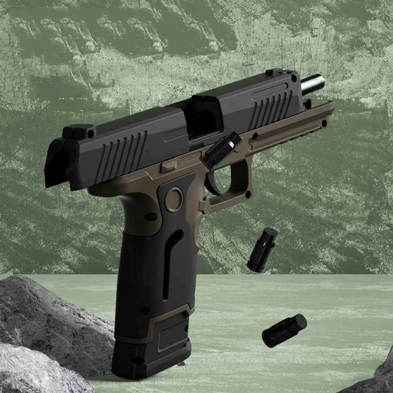 Резиновый пистолет-пуля Colt, Детская уличная игрушка-Имитация мягких пуль, Детская модель пистолета-ракушки, игрушка