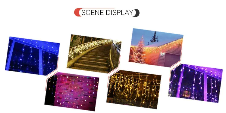 Christmas Falls LED Spoel Outdoor Icicle Dripping Lights