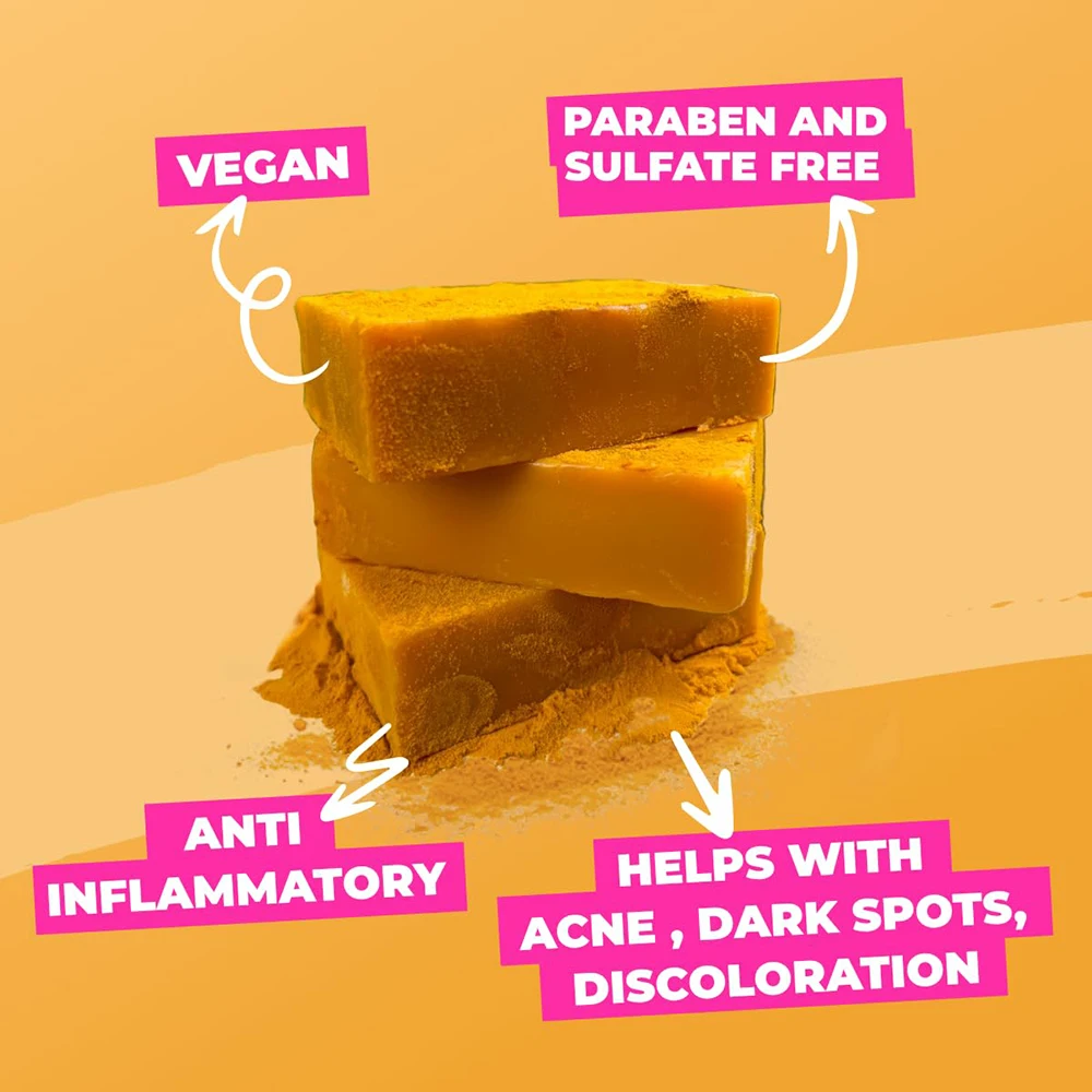 Good Quality Natural Organic Turmeric Soap For Skin Whitening Dark