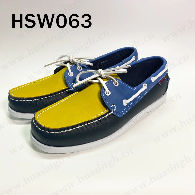 Rwh,fashion Blue+yellow Color Stitching Customized Men Loafers 27-47 Size Available Outdoor Casual Walking Style Shoes HSW063