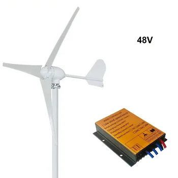 High Efficiency 500w 12v 24v Wind Turbine Generator 3 Blades 750mm 48v ...