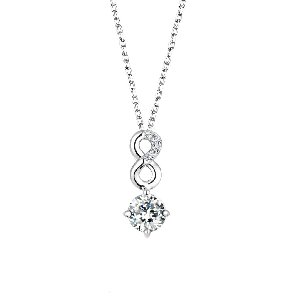 925纯银无限符号项链铑电镀永远爱无限设计钻石吊坠项链女性| Alibaba.com