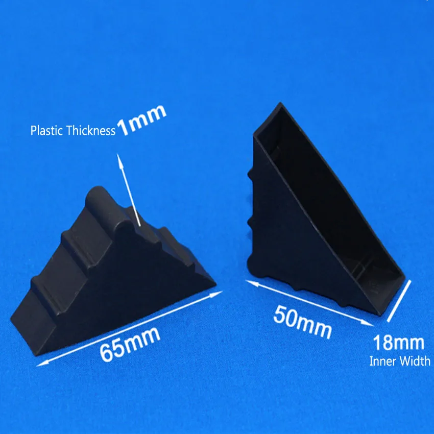 Corner protector - Triangular - Panels/plates - Black - 1000pcs.