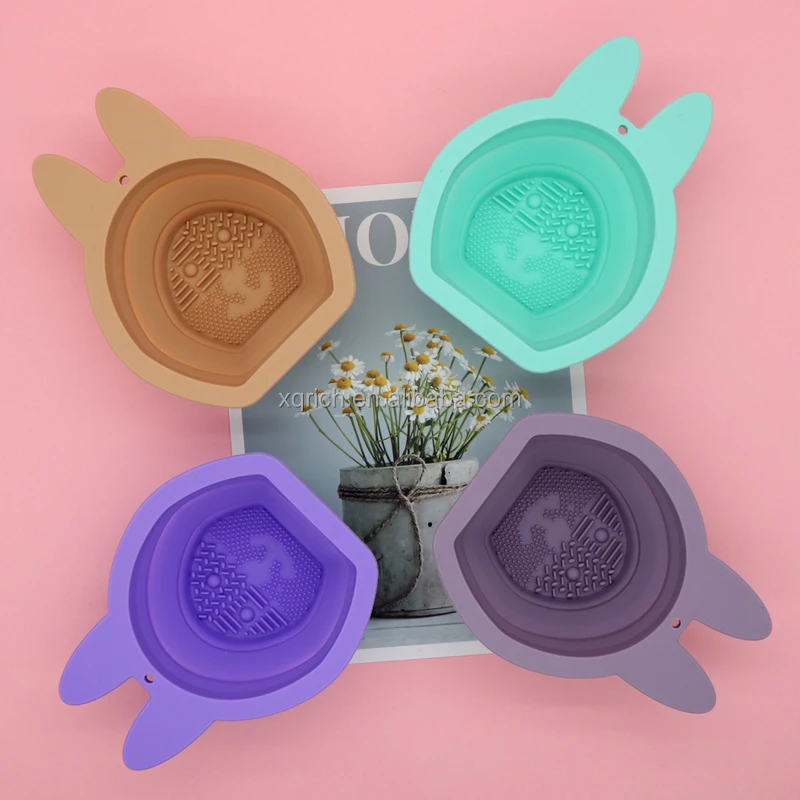 Silicone Foldable Beauty Home Care Makeup Cleaning Bowl Silicone